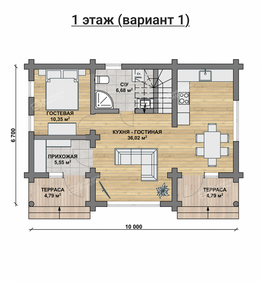 Дом из бревна VZ-131